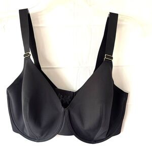 NWOT ThirdLove Classic Unlined Full Coverage Black Bra SZ 38G